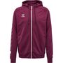 Hummel Hmlmove Grid Cotton Zip Hoodie - grape wine