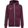 Hummel Hmlmove Grid Cotton Zip Hoodie Kids - grape wine