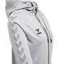 Hummel Hmlmove Grid Cot. Zip Hoodie Woman - grey melange