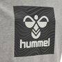 Hummel Hmloffgrid Tee S/S Kids - grey melange/forged iron