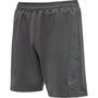 Hummel Hmloffgrid Cotton Shorts - forged iron/jet black