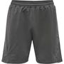 Hummel Hmloffgrid Cotton Shorts - forged iron/jet black
