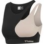 Hummel Hmlmt Riga Sports Bra - black/chateau grey
