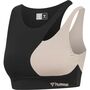 Hummel Hmlmt Riga Sports Bra - black/chateau grey