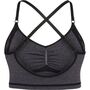 Hummel Hmlmt Lulu Seamless Scrunch Bra - black melange