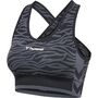 Hummel Hmlmt Saga Seamless Sports Top - black/asphalt melange