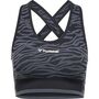 Hummel Hmlmt Saga Seamless Sports Top - black/asphalt melange