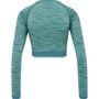 Hummel Hmlmt Saga Seamless Crop T-Shirt Ls - north atlantic/blue surf melan