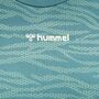 Hummel Hmlmt Saga Seamless Crop T-Shirt Ls - north atlantic/blue surf melan