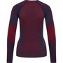 Hummel Hmlmt Aly Seamless T-Shirt L/S - insignia blue/cabernet melange