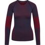 Hummel Hmlmt Aly Seamless T-Shirt L/S - insignia blue/cabernet melange