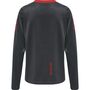 Hummel Hmlaction Poly Half Zip Sweat Woman - ebony/flame scarlet