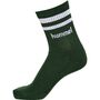 Hummel Hmlretro Col 3-Pack Socks Mix - dark green/peacoat/white