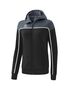 Erima Change Training Jacket With Hood - black grey/slate grey/white