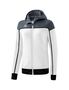 Erima Change Training Jacket With Hood - white/slate grey/black