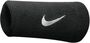 Nike Swoosh Doublewide Wristbands - black/white 
