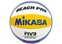 Mikasa Sports Beachvolleyball Beach Pro BV550C - ?Blau-Gelb-Rot 