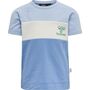 Hummel hmlASLAN T-SHIRT S/S - silver lake blue