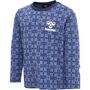 Hummel hmlCHECK T-SHIRT L/S - blue horizon