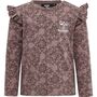 Hummel hmlFIA T-SHIRT L/S - deep taupe