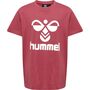 Hummel hmlTRES T-SHIRT S/S - earth red
