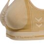 Hummel hmlMT LULU SEAMLESS SCRUNCH BRA - curds & whey melange