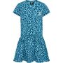 Hummel hmlFLOWY AOP DRESS S/S - blue coral