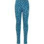 Hummel hmlFLOWY AOP TIGHTS - blue coral