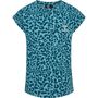 Hummel hmlFLOWY AOP T-SHIRT S/S - blue coral