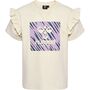 Hummel hmlFLOWY RUFFLE T-SHIRT S/S - birch