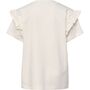 Hummel hmlFLOWY RUFFLE T-SHIRT S/S - marshmallow