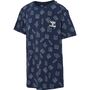Hummel hmlFLOW AOP T-SHIRT S/S - black iris