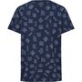 Hummel hmlFLOW AOP T-SHIRT S/S - black iris