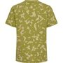 Hummel hmlRUSH AOP T-SHIRT S/S - green olive