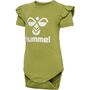 Hummel hmlDREAM RUFFLE BODY S/S - green olive