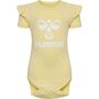 Hummel hmlDREAM RUFFLE BODY S/S - italian straw