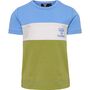 Hummel hmlGLAD BLOCK T-SHIRT S/S - silver lake blue