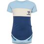 Hummel hmlHAPPY BLOCK BODY S/S - cerulean