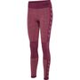 Hummel hmlCLEA SEAMLESS MID WAIST TIGHTS - grape wine/crushed berry mel