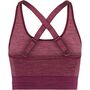 Hummel hmlCLEA SEAMLESS SPORTS TOP - grape wine/crushed berry mel