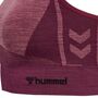 Hummel hmlCLEA SEAMLESS SPORTS TOP - grape wine/crushed berry mel