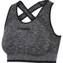 Hummel hmlMT UNA SEAMLESS SPORTS TOP - black melange