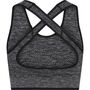 Hummel hmlMT UNA SEAMLESS SPORTS TOP - black melange