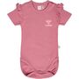 Hummel hmlTALYA RUFFLE BODY S/S - mesa rose