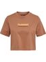 Hummel hmlLGC MALU CROPPED T-SHIRT - mocha mousse