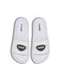 Hummel POOL SLIDE BADGE - white/green