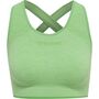 Hummel hmlMT UNA SEAMLESS SPORTS TOP - summer green melange