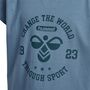 Hummel hmlMALIN T-SHIRT S/S - blue mirage