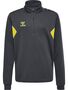 Hummel hmlAUTHENTIC HALF ZIP SWEAT KIDS - asphalt/sulphur spring