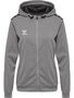 Hummel hmlAUTHENTIC PL ZIP HOODIE WOMAN - grey melange